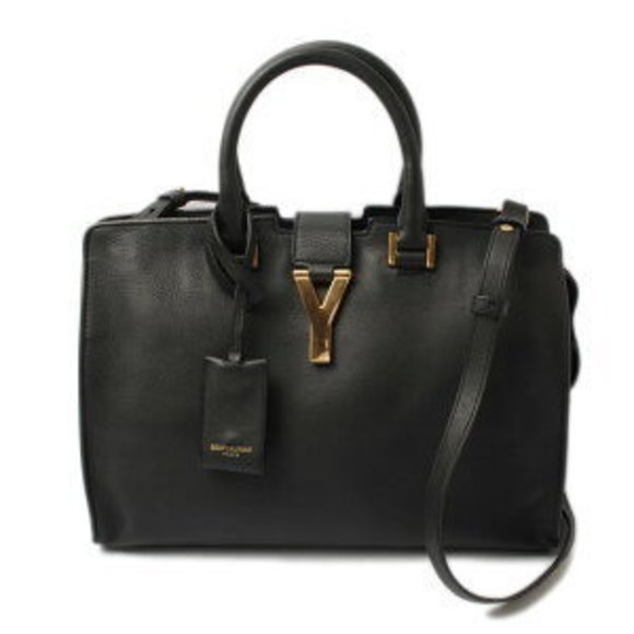 Saint Laurent Paris Cabas Shoulder Bag black - Picture 1 of 8